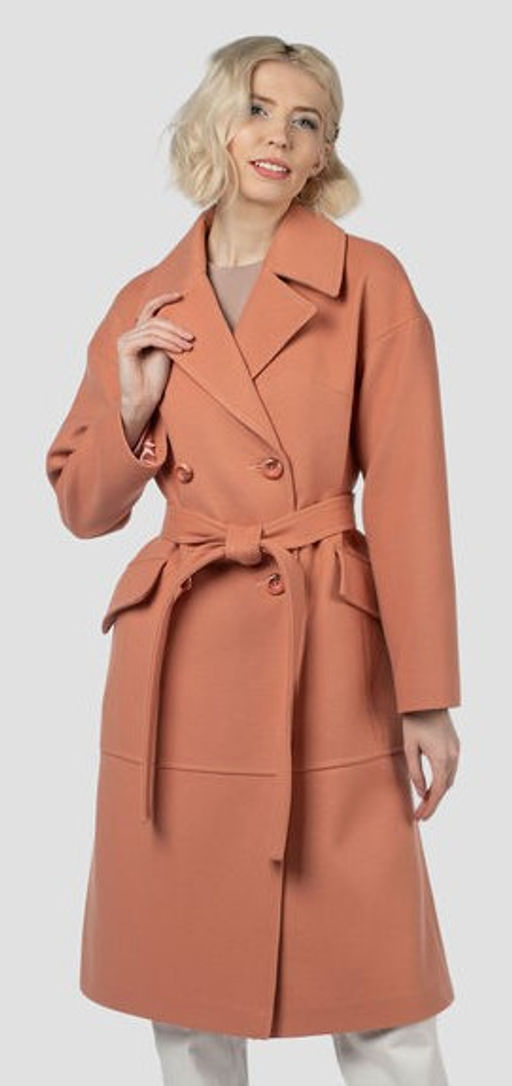 Пальто женское демисезонное (пояс) - El podio фото 17