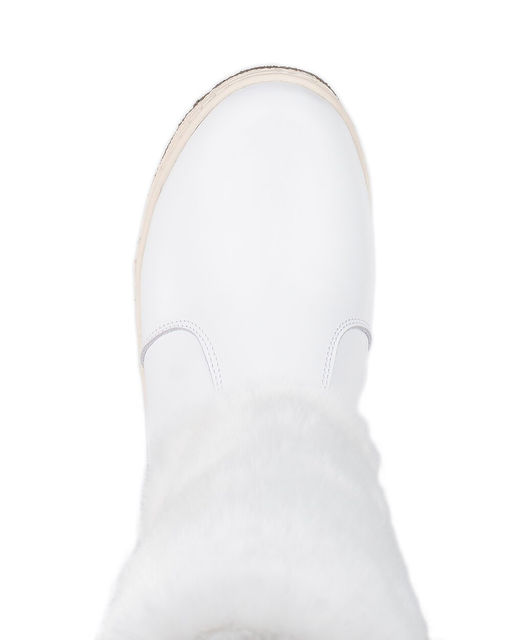 Унты женские на литой подошве., Белые.Молния