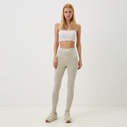 Легинсы спортивные женские Mist: Leo, размер 46 (рост 165 см), бежевые