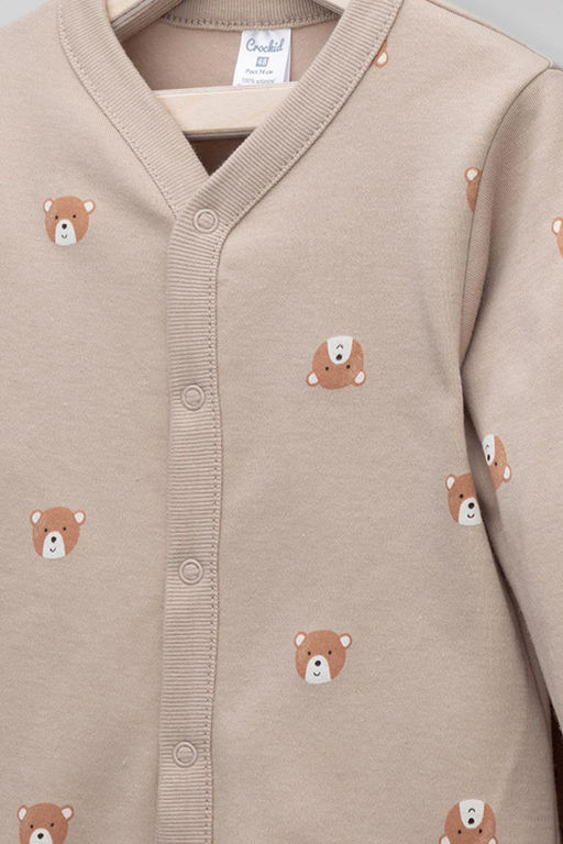 Crockid _ К 6025/медвежата на бежевом комбинезон яс  фото 2