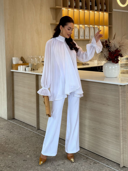 Брюки AURA 4178-164 белый