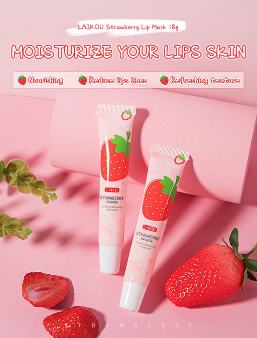 Бальзам  для губ  Laikou с экстрактом клубники 18 г - Julystar фото 4