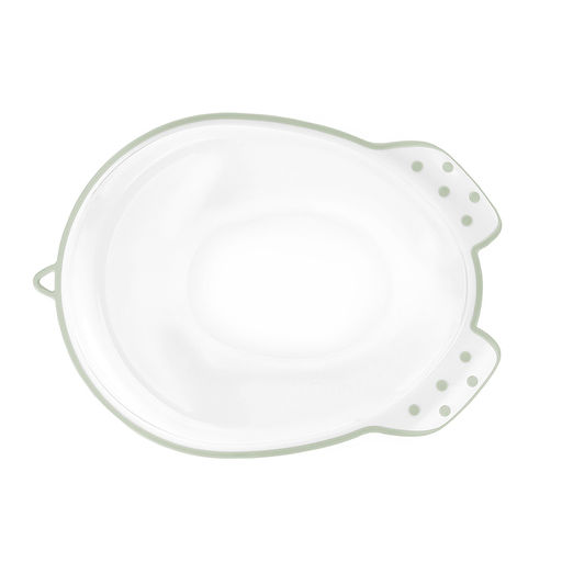 Накладка для унитаза детская (антискользящая) бело-оливковый