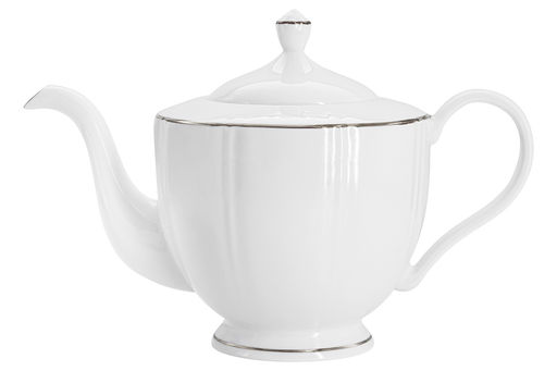 Сервиз чайный, 6 перс, 14 пр, фарфор F, белый, с серебристым кантом, Lotus silver - Anna lafarg emily фото 4