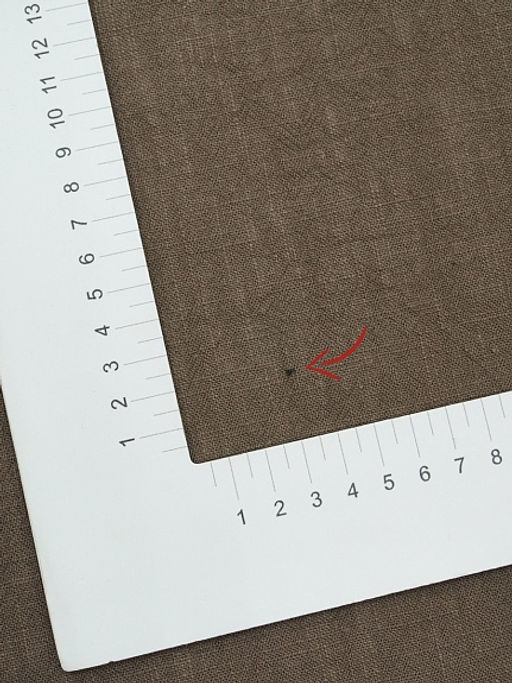 Крапива Рами (Ramie) цв.Кофейно-серый, СОРТ2, ш.1.4м, крапива-100%, 240гр/м.кв - Купава фото 3