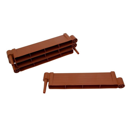 Грядка пластиковая «Плюс», 55×55×13 см, терракотовая