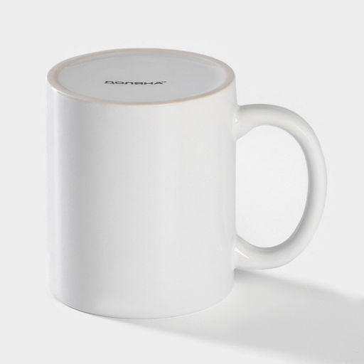 Кружка - хамелеон Доляна Сердце, 350 мл, керамика, белая