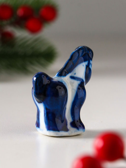 Цена за 50 шт. Фигурка фарфор гжель Коняшка