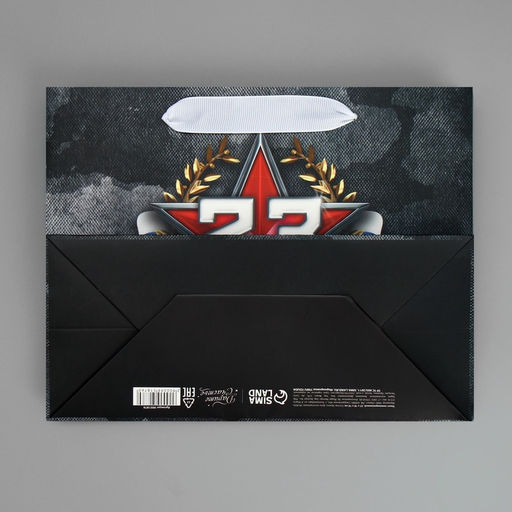 Пакет ламинированный вертикальный 23 февраля, MS 23 х 18 х 10 см - Дарите счастье фото 15