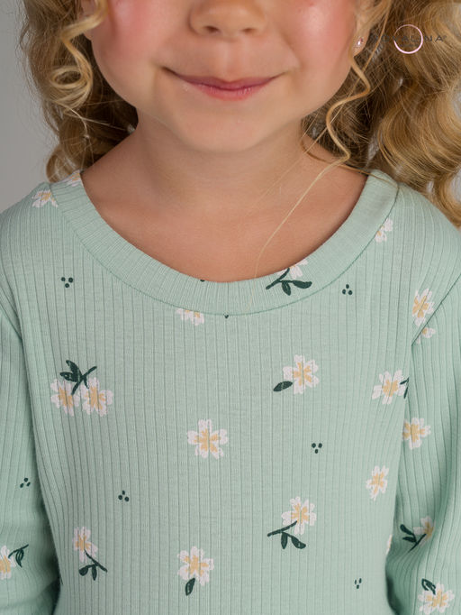 Платье Элла мятный букетик