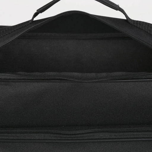 Сумка мужская Luris, 2 отдела на молнии, 2 наружных кармана, 40×16×28 см, чёрная