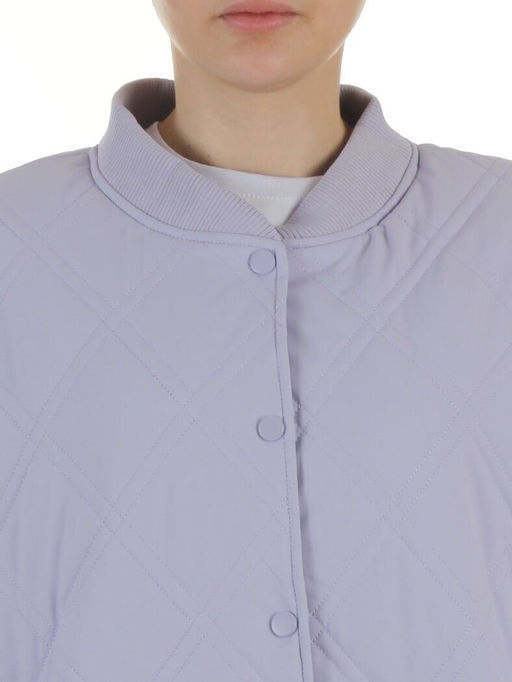 H24-91 LILAC Куртка-бомбер стеганная демисезонная женская (100 гр. синтепон)