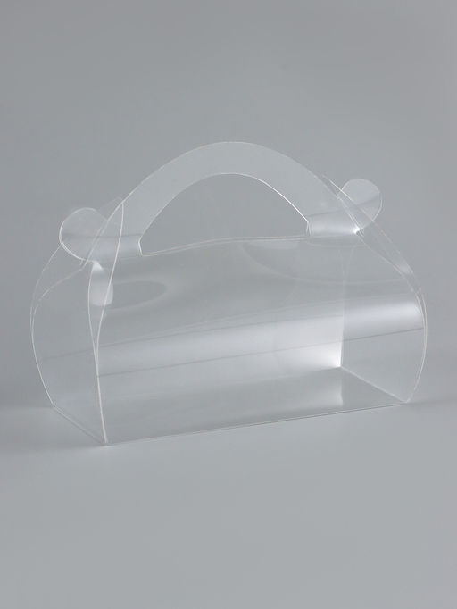 Цена за 5 шт. Складная прозрачная коробка из PVC, для упаковки подарков, 9.9?4.9?5.5 см
