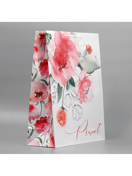 Пакет подарочный ламинированный, упаковка, Present, 40?49?15 см