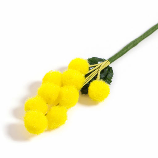 Цена за 12 шт. Декоративная веточка «Мимозы», 20×5×1.5 см