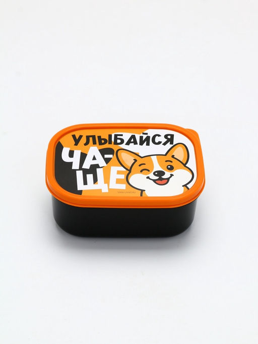 Ланч-бокс прямоугольный «Улыбайся чаще», 500 мл