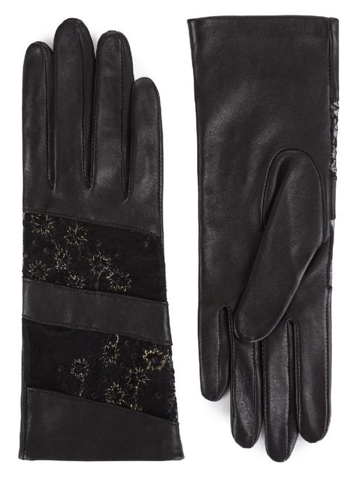 Перчатки женские б/п IS01008 black/bronze - Eleganzza фото 4
