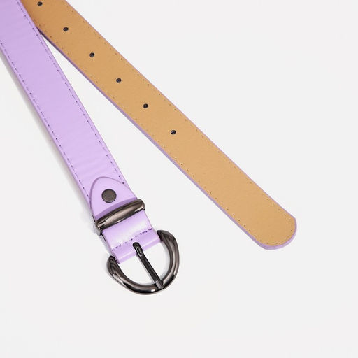 Ремень женский, ширина 2.7 см, винт, пряжка металл, цвет сиреневый - Simaland фото 2