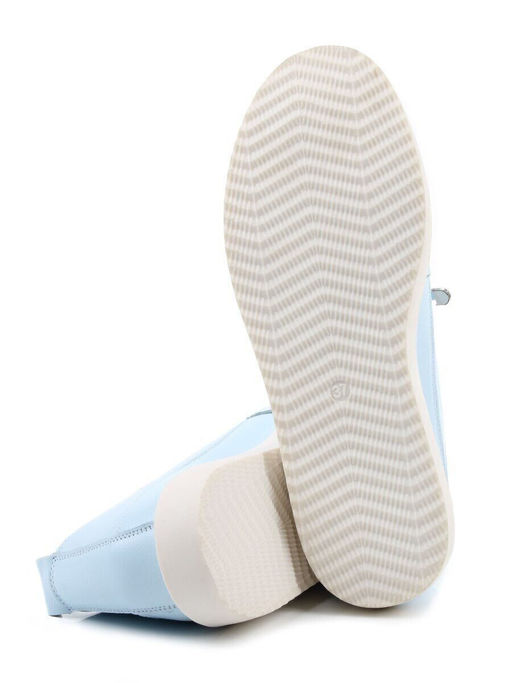 03-XKL23-058 LT. BLUE Полуботинки женские (натуральная кожа)