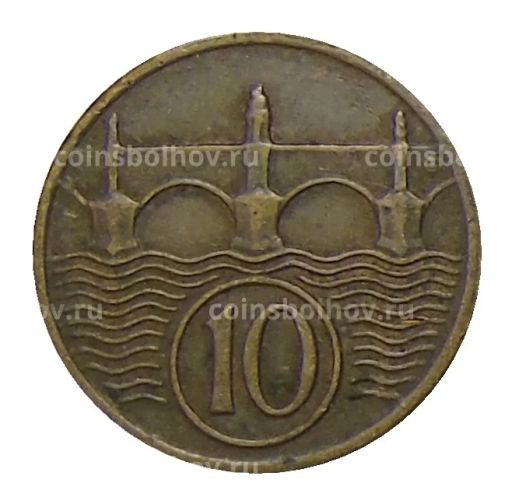 10 геллеров 1938 года Чехословакия