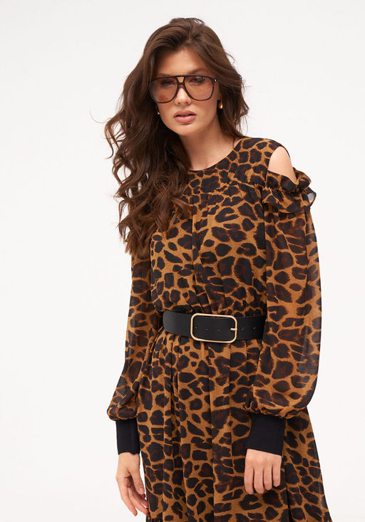 Платье KaVari 1067.1 леопард  фото 6