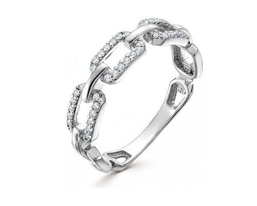 Кольцо из серебра куб.циркон., В10-0937