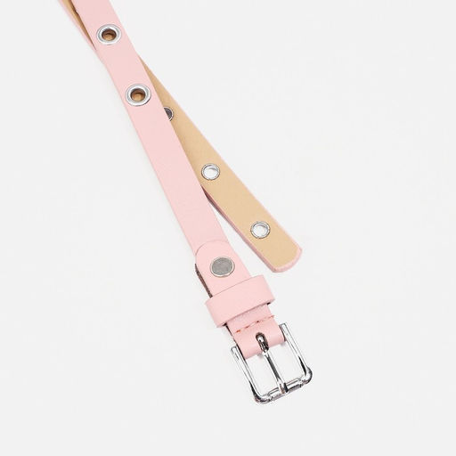 Ремень женский, ширина 1,5 см, пряжка металл, цвет розовый - Simaland фото 2