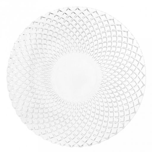 Тарелка глубокая стеклянная Диамант д212мм, h38мм, 560мл, в коробке, Дели Гласс (Deli Glass) (Китай)