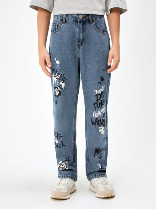 20130440008, Брюки джинсовые детские для мальчиков Melman синий