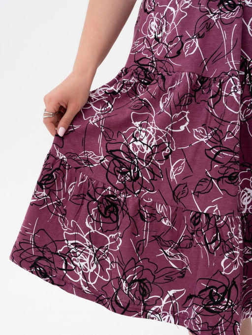 Сарафан( платье) с ярусной юбкой хлопок 100% - Binita фото 12