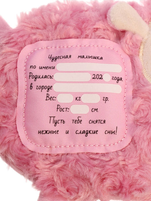 Мягкая игрушка - грелка «Овечка», 15 см, с метрикой, с вишнёвыми косточками, 15 см