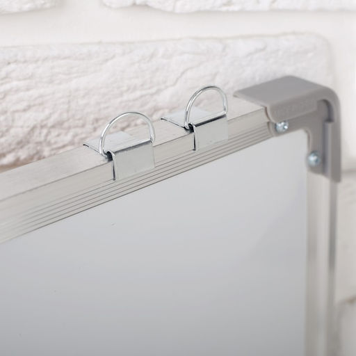 Доска магнитно-маркерная, двусторонняя, с полочкой, 90×60 см