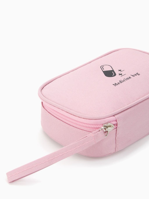 Косметичка-аптечка дорожная на молнии, с ручкой, Medicine bag, розовая - Simaland фото 2
