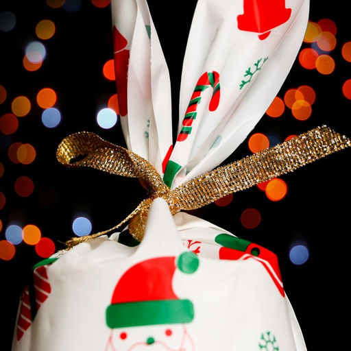 Цена за 20 шт. Пакет полиэтиленовый подарочный с ушками Гирлянда, 13 х 22 см - Simaland фото 2