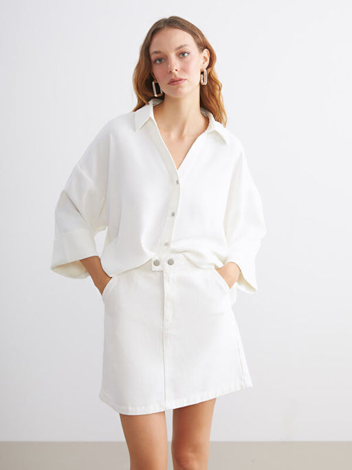 Oversize Poplin Kad?n G?mlek