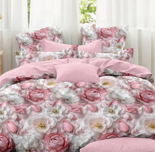 КПБ Поплин Эксклюзив (молния) - ДАЛИЯ Семейный (нав.70х70)