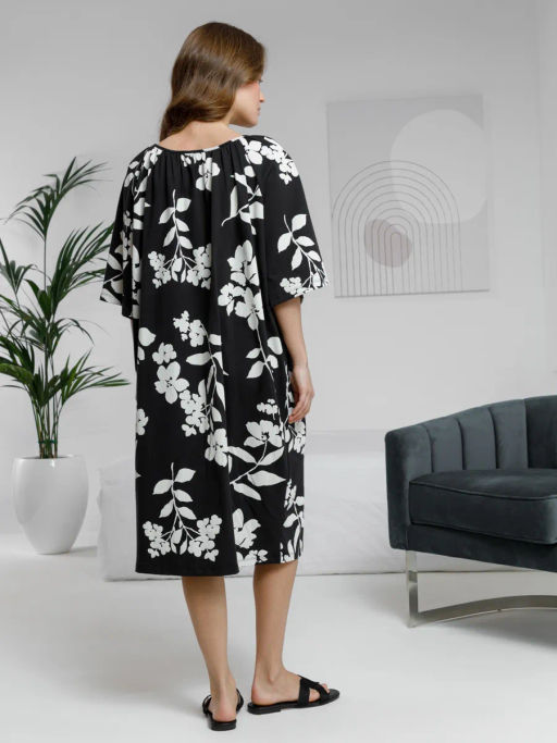 VERY NEAT _ ЕВТ 5063/черный,гардения платье жен