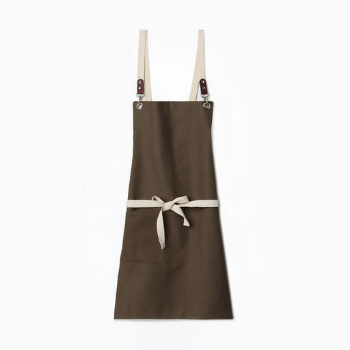 Фартук кухонный «Этель» Minimalist design, 60×70 см, лён 45%, хлопок 55%, 395 г/м², зелёный