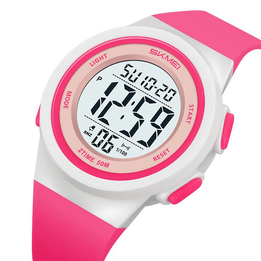 Часы наручные Skmei женские электронные 2286white-pink