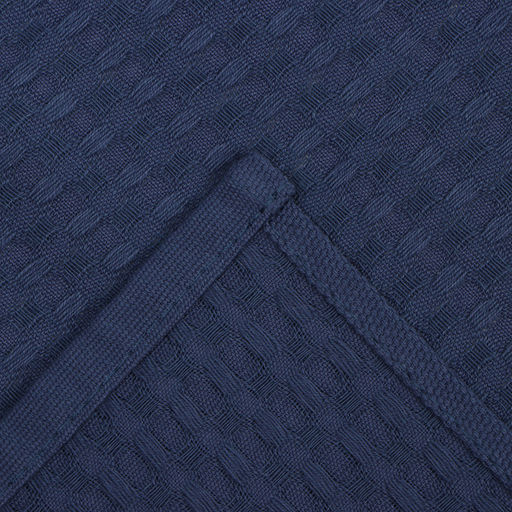 Набор Кухонных полотенец Доляна, цвет индиго, 35х60см-2шт, 100% хлопок, вафля, 220 гр/м2  фото 9