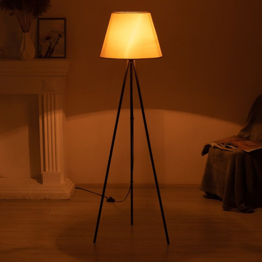 Торшер напольный BayerLux «Лаут», 1×15 Вт, Е27, шоколад/шампань