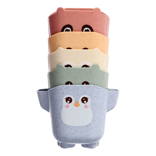 Игрушки для купания «Зверята», набор 5 стаканчиков