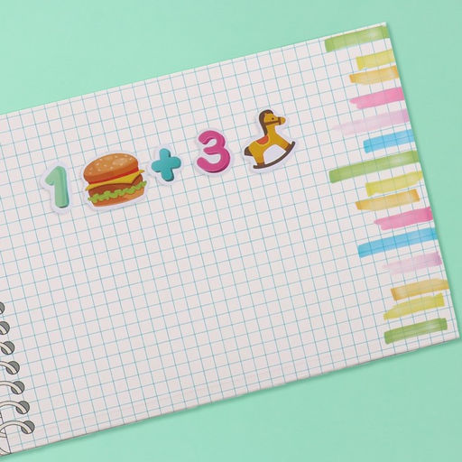 Наклейки в книжке «Посчитай-ка», 3 фона, 20.7×14.2 см