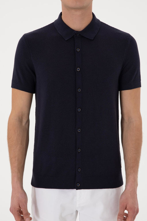 Erkek Regular Fit Lacivert D__meli Triko Ti__rt Sepette S_rpriz _ndirim - U.s. polo assn фото 6