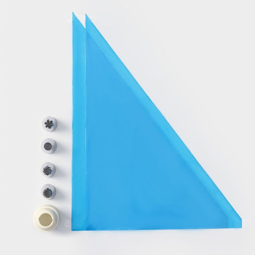 Набор кондитерский, 7 предметов: 2 мешка, 4 насадки d=2.5 см, адаптер - Simaland фото 2