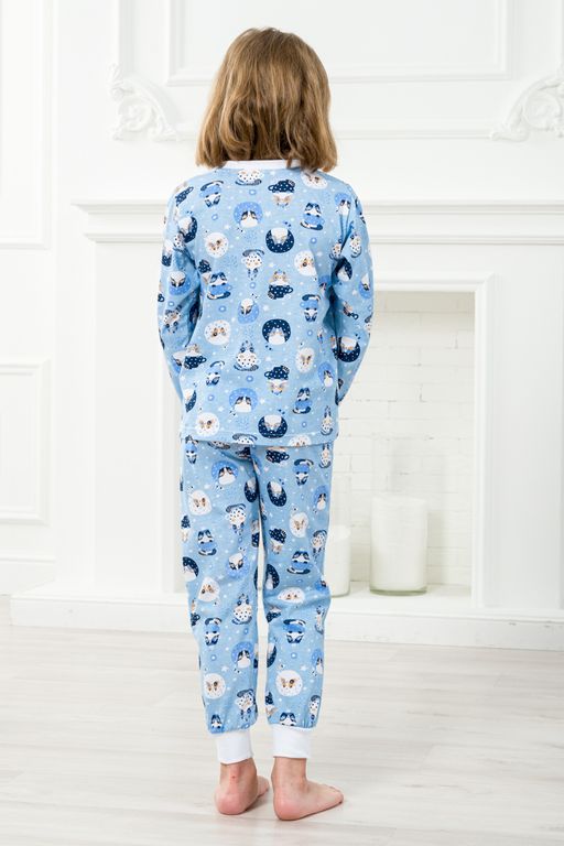 Пижама детская из джемпера и брюк из кулирки Кошки - Амадэль фото 8