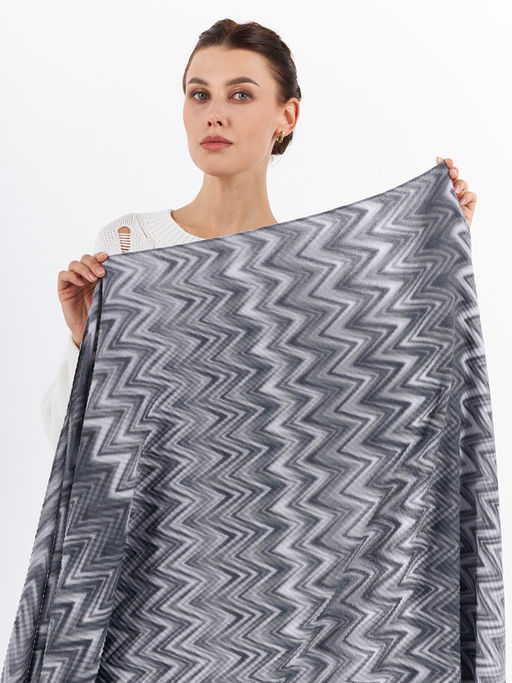 Большой, мягкий, тонкий и очень нежный двусторонний палантин с рисунком - Tantino фото 11