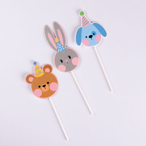 Топпер Happy Birthday.Зверушки, Дарим красиво  фото 5