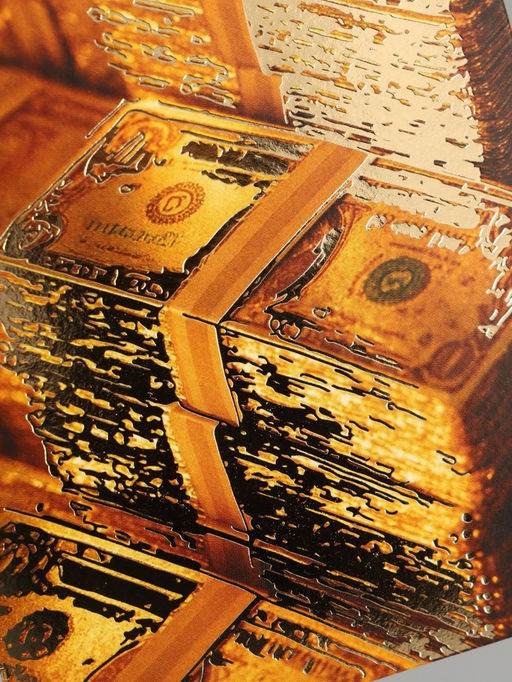 Цена за 10 шт. Конверт для денег «Деньги», тиснение, 16.5×8 см