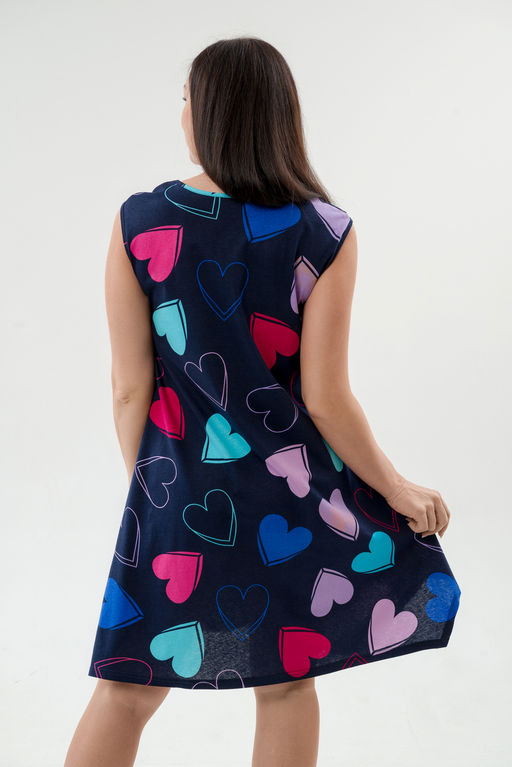 Платье женское из кулирки Кэтрин сердца макси - Амадэль фото 12